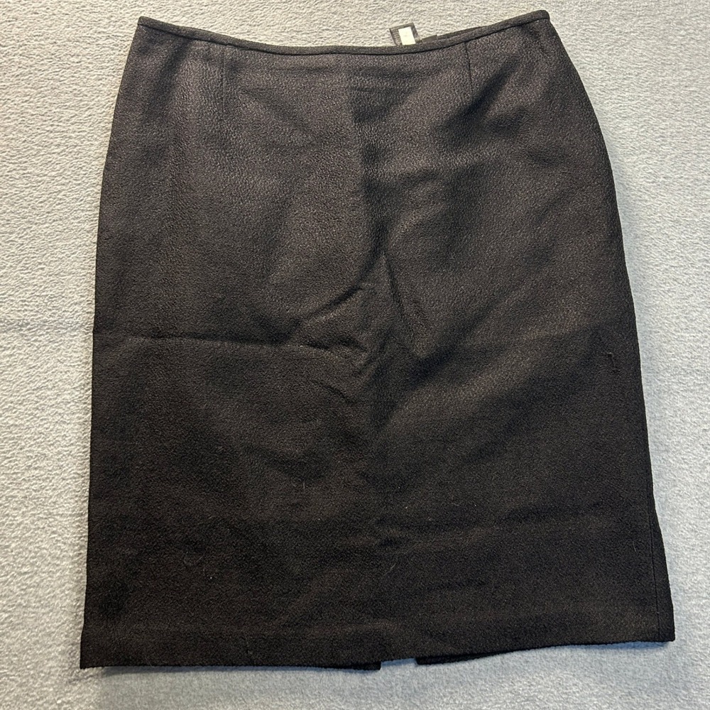 Pencil Skirt Womens Size 12 Black Career Office Business Classic Knee Length